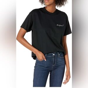The Kooples Black Script Logo Short-Sleeve Tee
